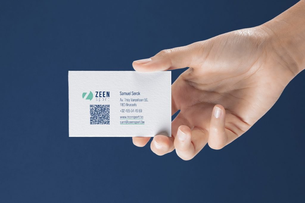 Zeen business card - back